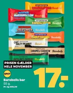 Netto Barebells bar, DKK 17 tilbud