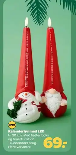 Netto Kalenderlys med LED, DKK 69 tilbud