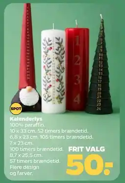 Netto Kalenderlys, DKK 50 tilbud