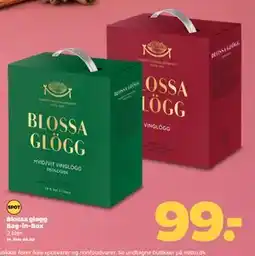 Netto Blossa gløgg Bag-in-Box, DKK 99 tilbud