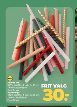 Netto Rillede lys, DKK 30 tilbud