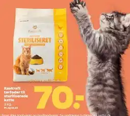 Netto Raakraft tørfoder til steriliserede katte, DKK 70 tilbud