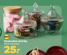 Netto Glaskrukke med låg, DKK 25 tilbud