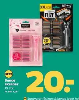 Netto Sence skraber, DKK 20 tilbud