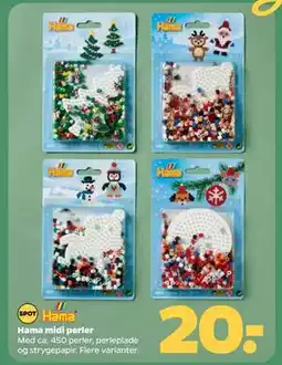 Netto Hama midi perler, DKK 20 tilbud