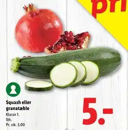 Lidl Squash eller granatæble, DKK 5 tilbud