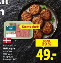 Lidl Hakket gris, DKK 49 tilbud