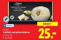 Lidl Trøffelis med pistaciehjerte, DKK 25 tilbud
