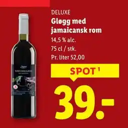 Lidl Gløgg med jamaicansk rom, DKK 39 tilbud