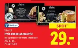 Lidl Hvid chokoladesoufflé, DKK 29 tilbud