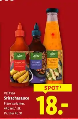 Lidl Srirachasauce, DKK 18 tilbud