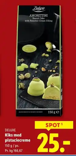 Lidl Kiks med pistaciecreme, DKK 25 tilbud