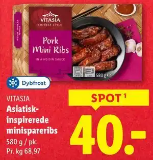 Lidl Asiatiskinspirerede minispareribs, DKK 40 tilbud