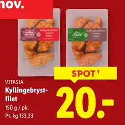 Lidl Kyllingebrystfilet, DKK 20 tilbud