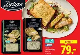 Lidl Laks i butterdej, DKK 79 tilbud