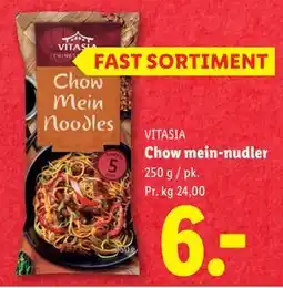 Lidl Chow mein-nudler, DKK 6 tilbud