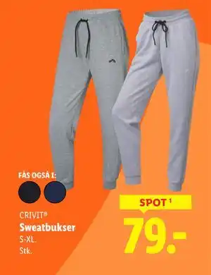 Lidl Sweatbukser, DKK 79 tilbud