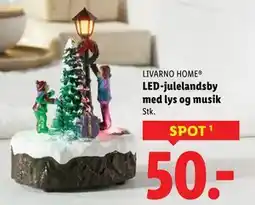 Lidl LED-julelandsby med lys og musik, DKK 50 tilbud