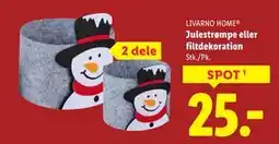 Lidl Julestrømpe eller filtdekoration, DKK 25 tilbud