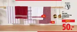 Lidl Sæt med viskestykker og håndklæder, DKK 50 tilbud