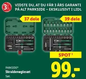 Lidl Skraldenøglesæt, DKK 99 tilbud
