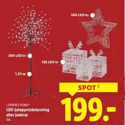 Lidl LED-julepyntsbelysning eller juletræ, DKK 199 tilbud