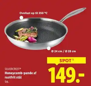 Lidl Honeycomb-pande af rustfrit stål, DKK 149 tilbud