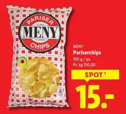 Lidl Pariserchips, DKK 15 tilbud