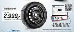 Thansen STÅL FÆLGE 13-20 tilbud