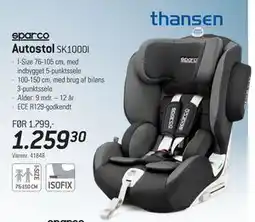 Thansen Autostol, DKK 1259.3 tilbud