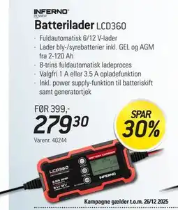 Thansen Batterilader, DKK 279.3 tilbud