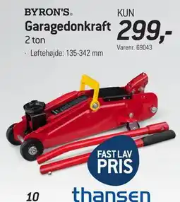 Thansen Garagedonkraft, DKK 299 tilbud