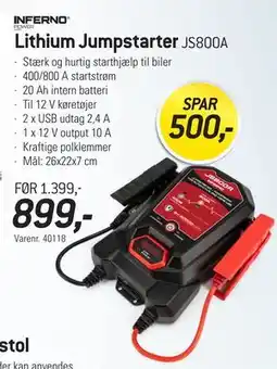 Thansen Lithium Jumpstarter, DKK 899 tilbud