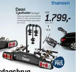 Thansen Cykelholder, DKK 1799 tilbud