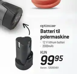 Thansen Batteri til polermaskine, DKK 99.95 tilbud