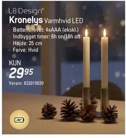 Thansen Kronelys, DKK 29.95 tilbud