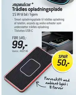 Thansen Trådløs opladningsplade, DKK 99 tilbud