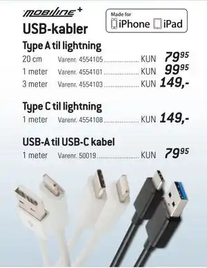 Thansen USB-kabler tilbud