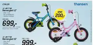 Børnecykel 12, DKK 699