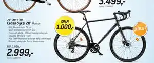 Cross cykel 28, DKK 2999