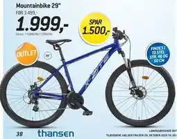 Thansen Mountainbike 29”, DKK 1999 tilbud
