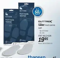 Thansen Såler, DKK 19.95 tilbud