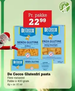 Poetzsch Padborg De Cecco Glutenfri pasta, DKK 22.99 tilbud