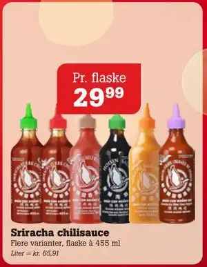 Poetzsch Padborg Sriracha chilisauce, DKK 29.99 tilbud