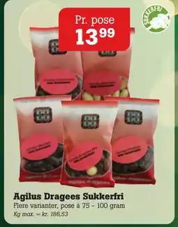 Poetzsch Padborg Agilus Dragees Sukkerfri, DKK 13.99 tilbud