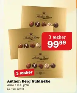 Poetzsch Padborg Anthon Berg Guldæske, DKK 99.99 tilbud