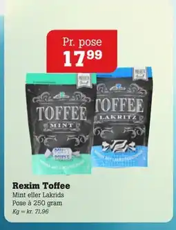 Poetzsch Padborg Rexim Toffee, DKK 17.99 tilbud