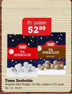 Poetzsch Padborg Toms Snebolde, DKK 52.99 tilbud
