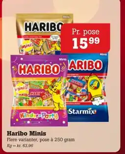 Poetzsch Padborg Haribo Minis, DKK 15.99 tilbud