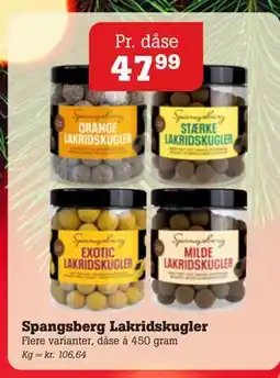 Poetzsch Padborg Spangsberg Lakridskugler, DKK 47.99 tilbud